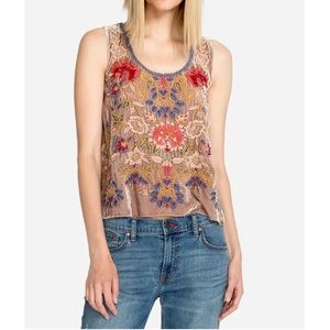 Johnny Was Simona Velvet Swing Tank size S